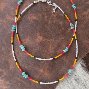 Jersey on The Wall | Western Choker | Serape | Genuine Turquoise